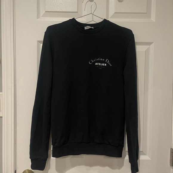 Dior Tops - Dior Classic Logo Black Crewneck Sweater